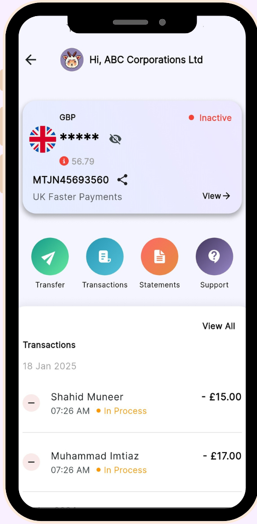Now you can transfer money and manage your business finances with ease